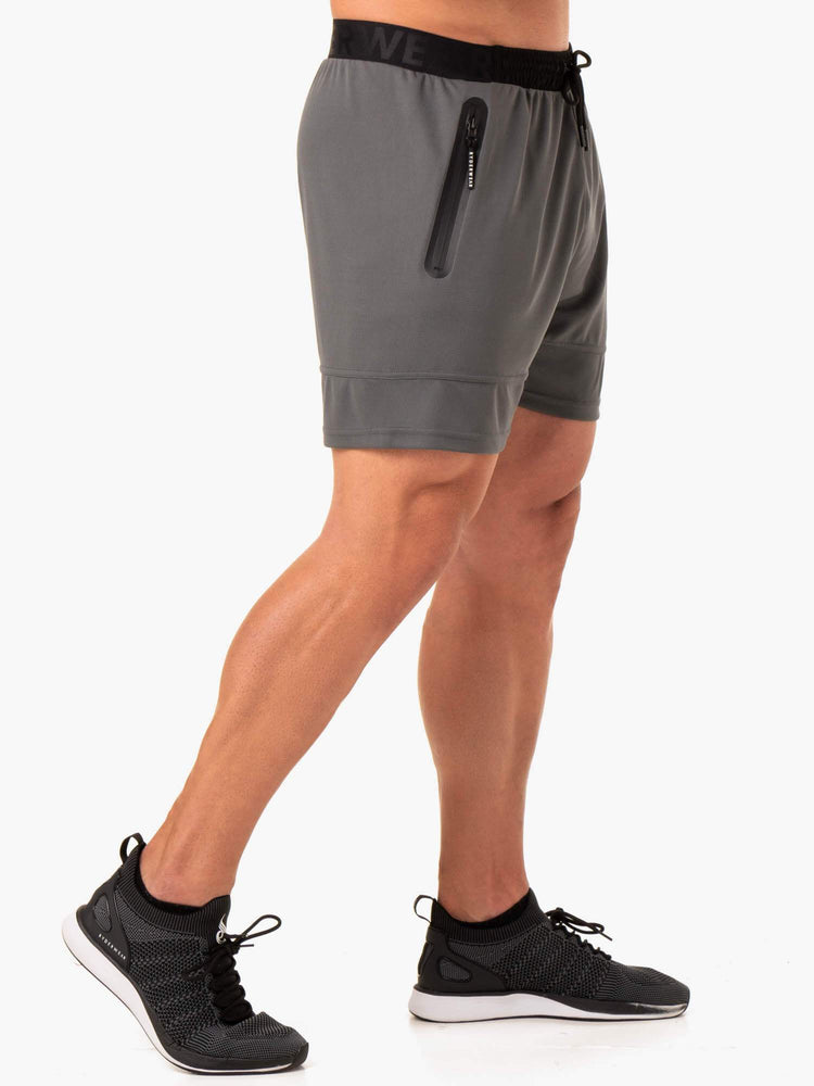 Shorts Ryderwear Action Mesh Grise Homme | FCO-42583466