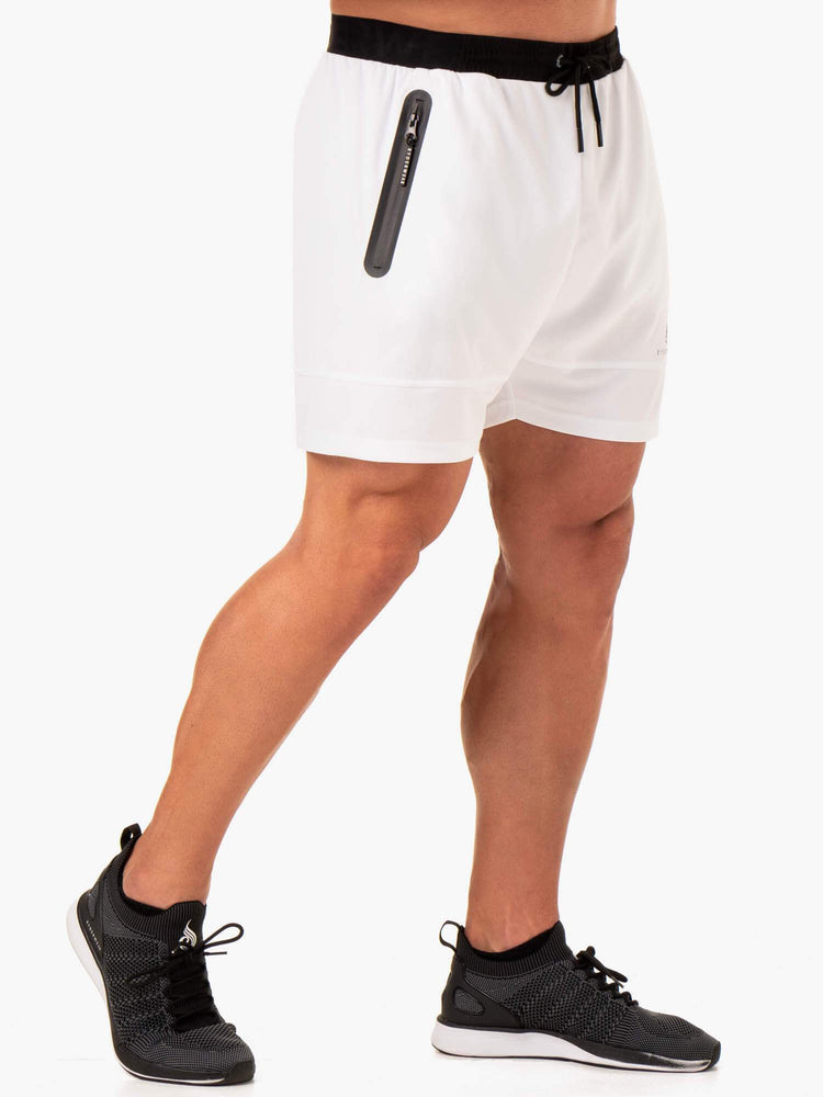 Shorts Ryderwear Action Mesh Blanche Homme | YXH-19703400