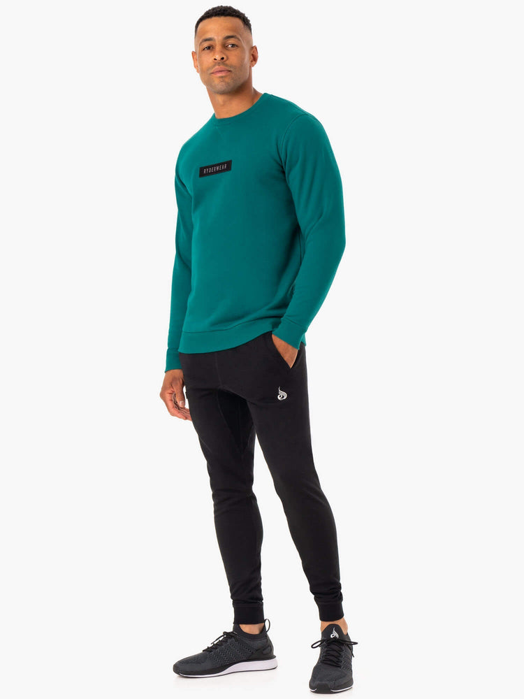 Pullover Ryderwear Recharge Turquoise Homme | HYU-82485241