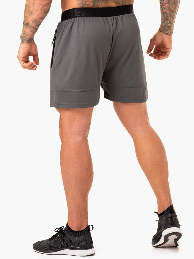 Shorts Ryderwear Action Mesh Grise Homme | FCO-42583466