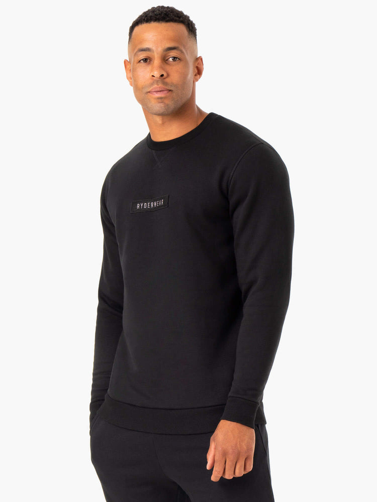 Pullover Ryderwear Recharge Noir Homme | IOB-81033710