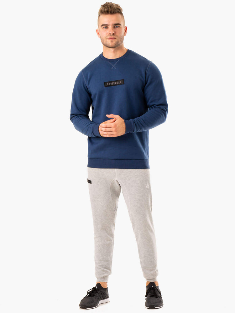 Pullover Ryderwear Recharge Bleu Homme | EAR-81135183