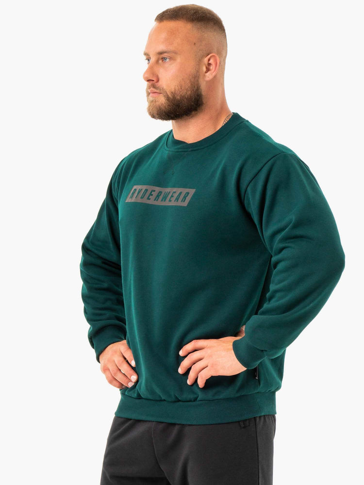 Pullover Ryderwear Force Vert Homme | MNF-88662311