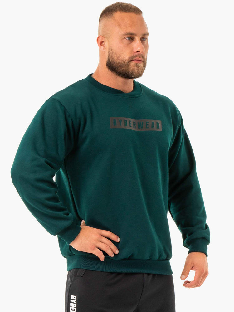 Pullover Ryderwear Force Vert Homme | MNF-88662311