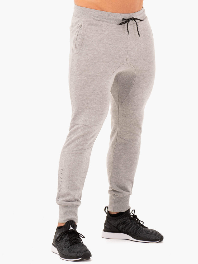 Pantalon Ryderwear Athletic Fleece Piste Grise Homme | IDT-85692130