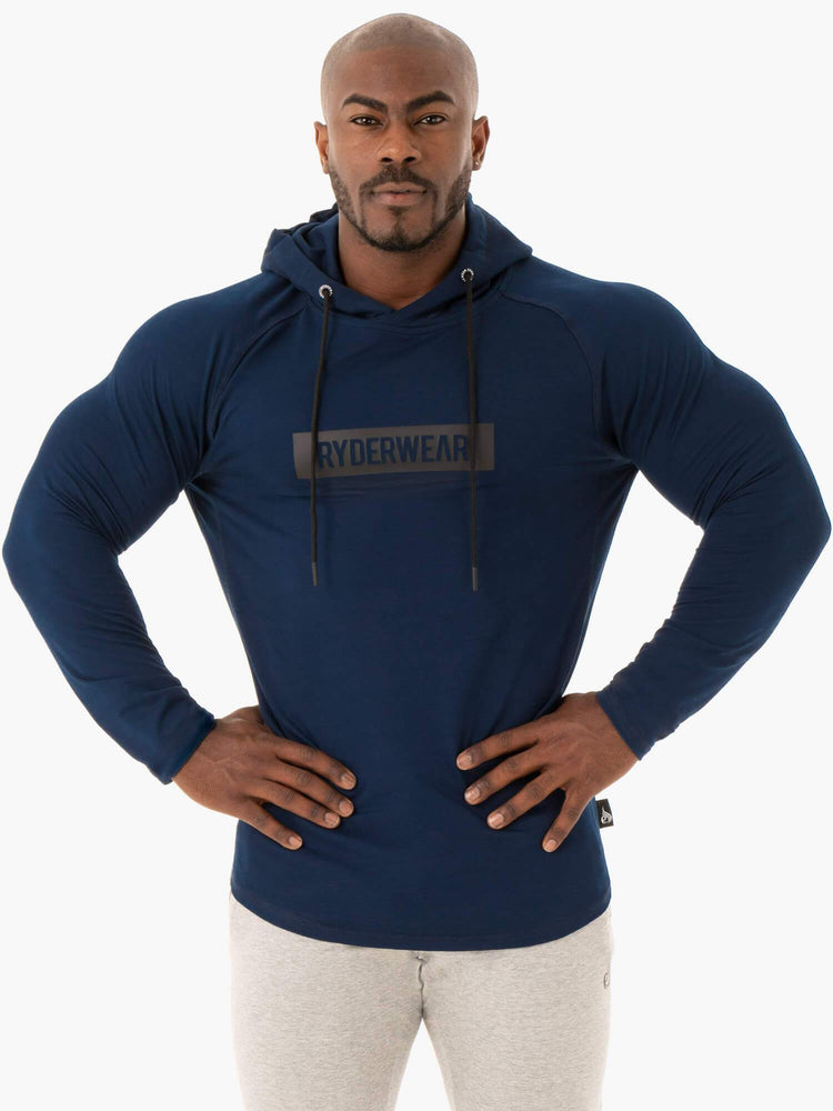 Pulls Ryderwear Base Pullover Bleu Marine Homme | QOW-92355423