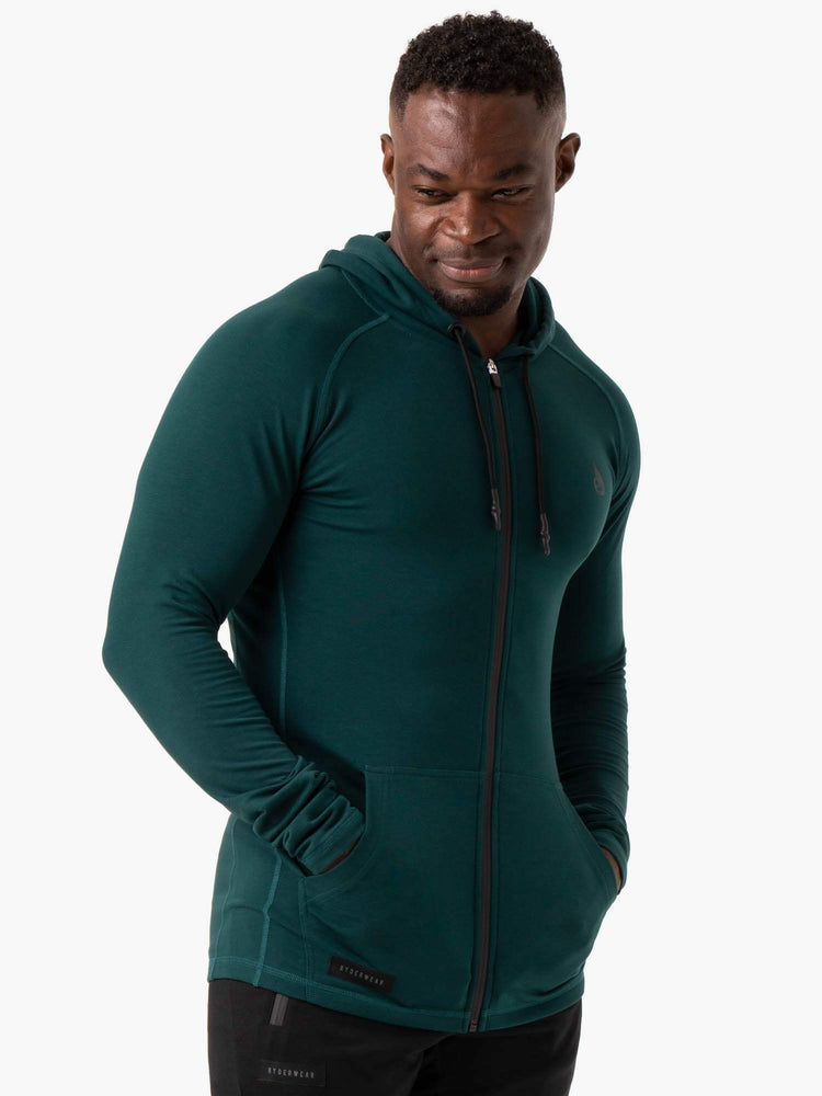 Vestes Ryderwear Endurance Zip Up Vert Homme | GMZ-54003620