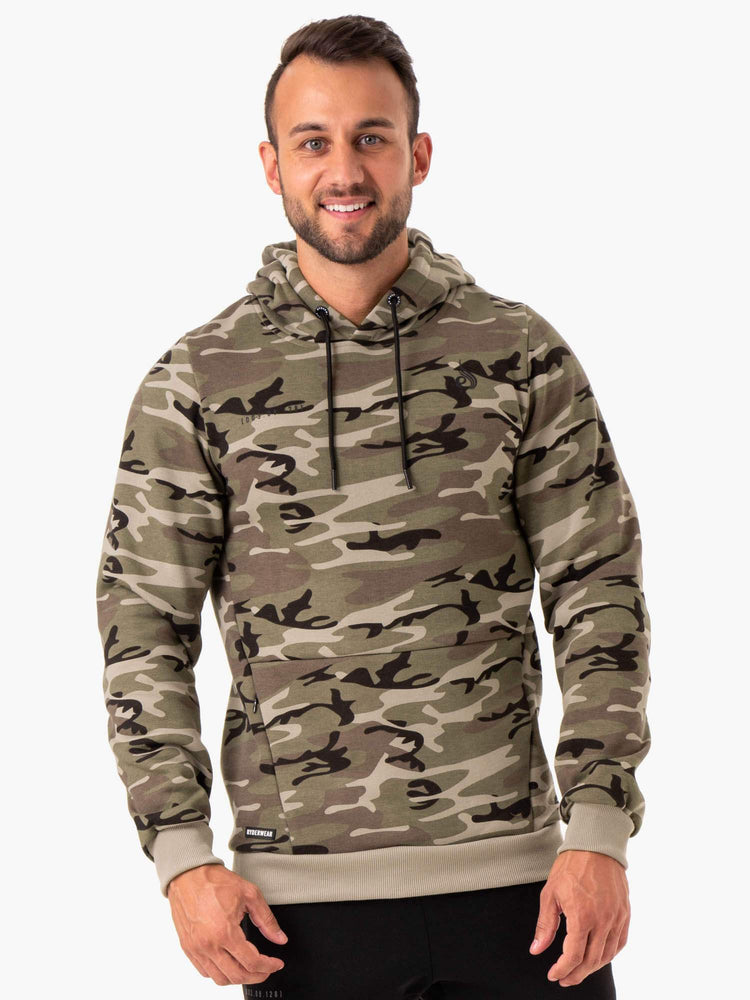 Sweat à Capuche Ryderwear Tech Pullover Camouflage Homme | TPW-36063758