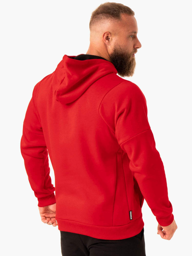 Sweat à Capuche Ryderwear Rwxkg Fleece Rouge Homme | BBR-22331249