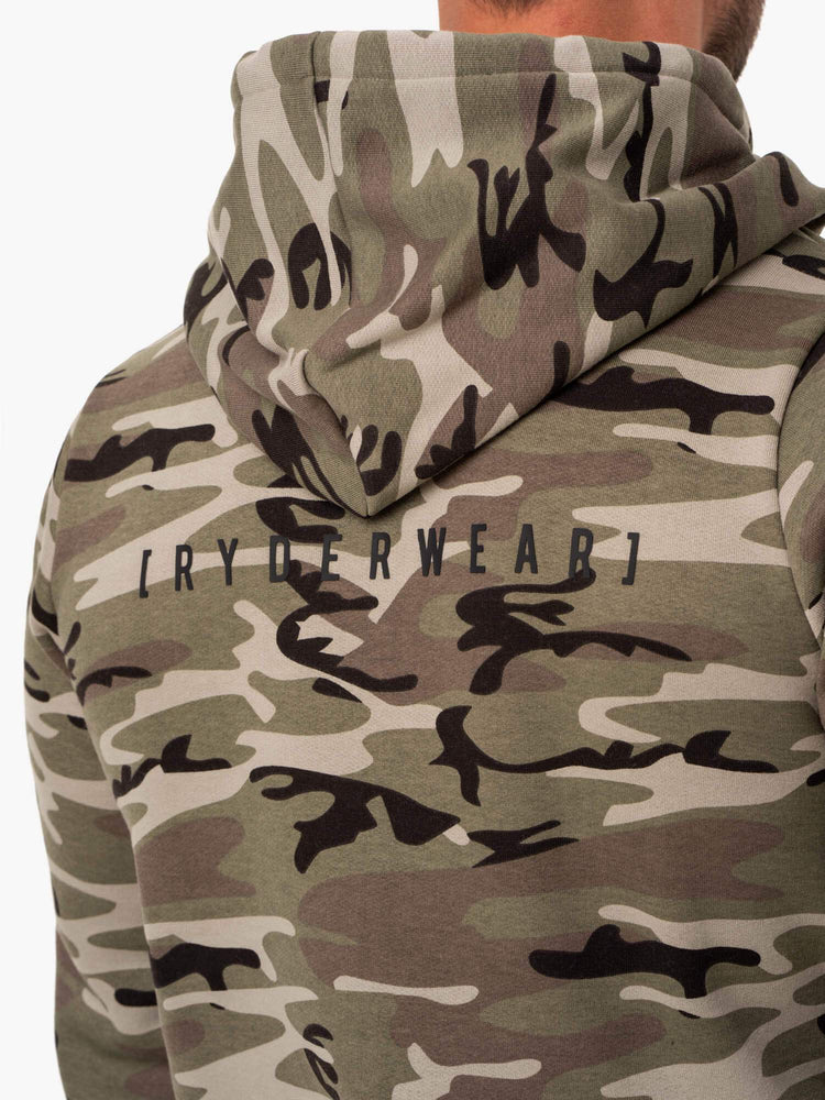 Sweat à Capuche Ryderwear Tech Pullover Camouflage Homme | TPW-36063758