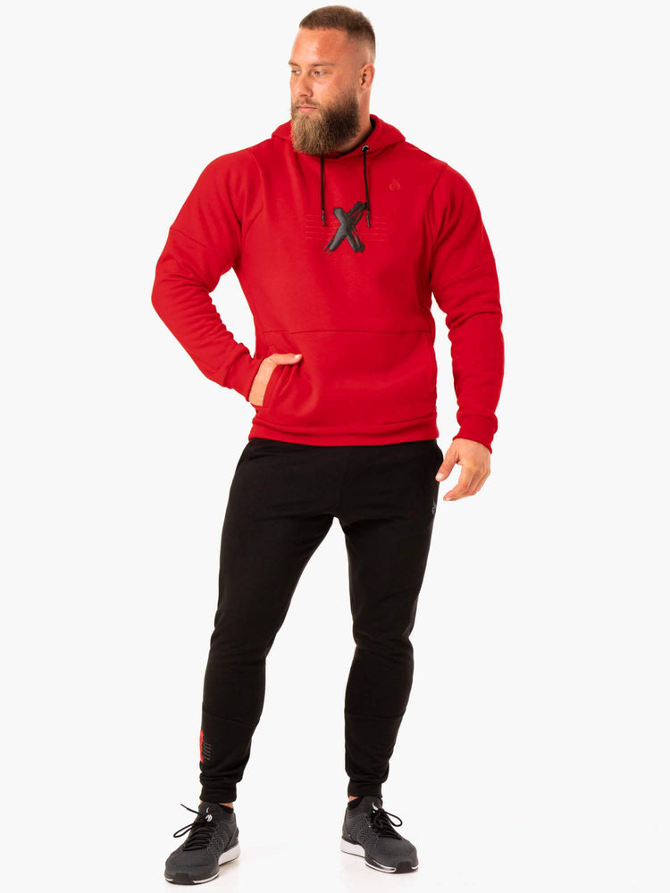 Sweat à Capuche Ryderwear Rwxkg Fleece Rouge Homme | BBR-22331249