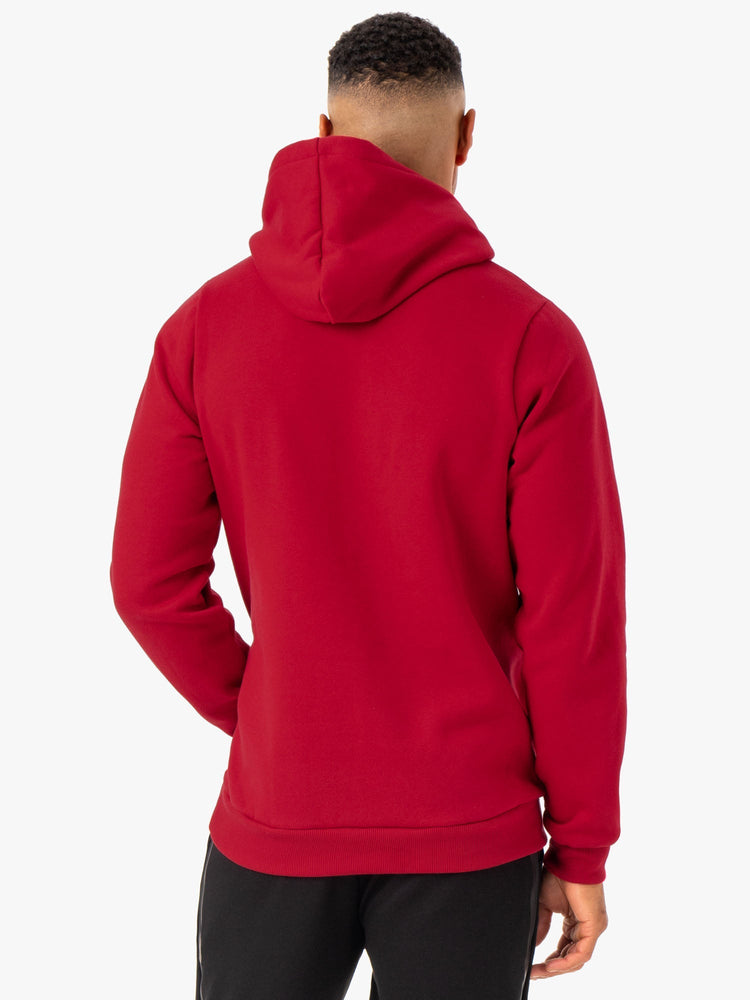 Sweat à Capuche Ryderwear Restore Pullover Bordeaux Homme | QYL-28709819