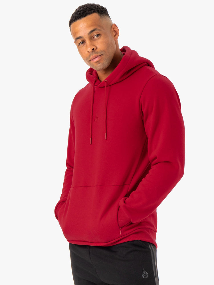 Sweat à Capuche Ryderwear Restore Pullover Bordeaux Homme | QYL-28709819