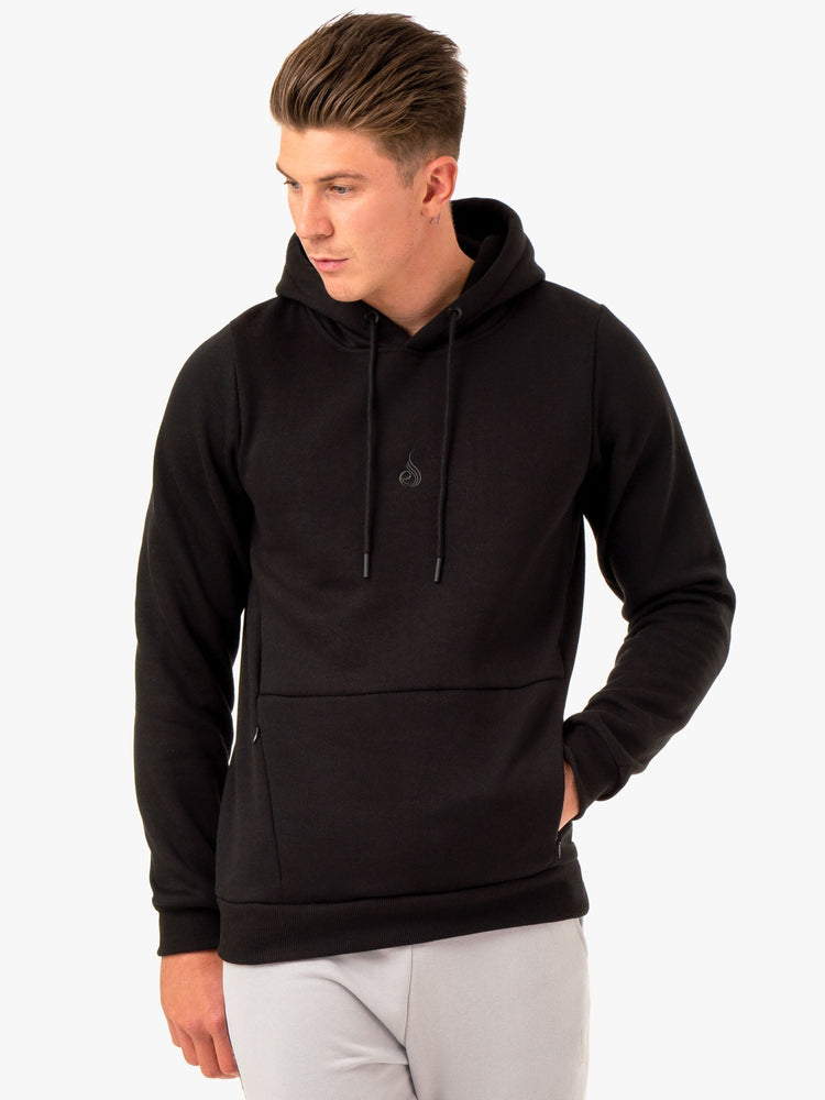 Sweat à Capuche Ryderwear Restore Pullover Noir Homme | XCL-52672405