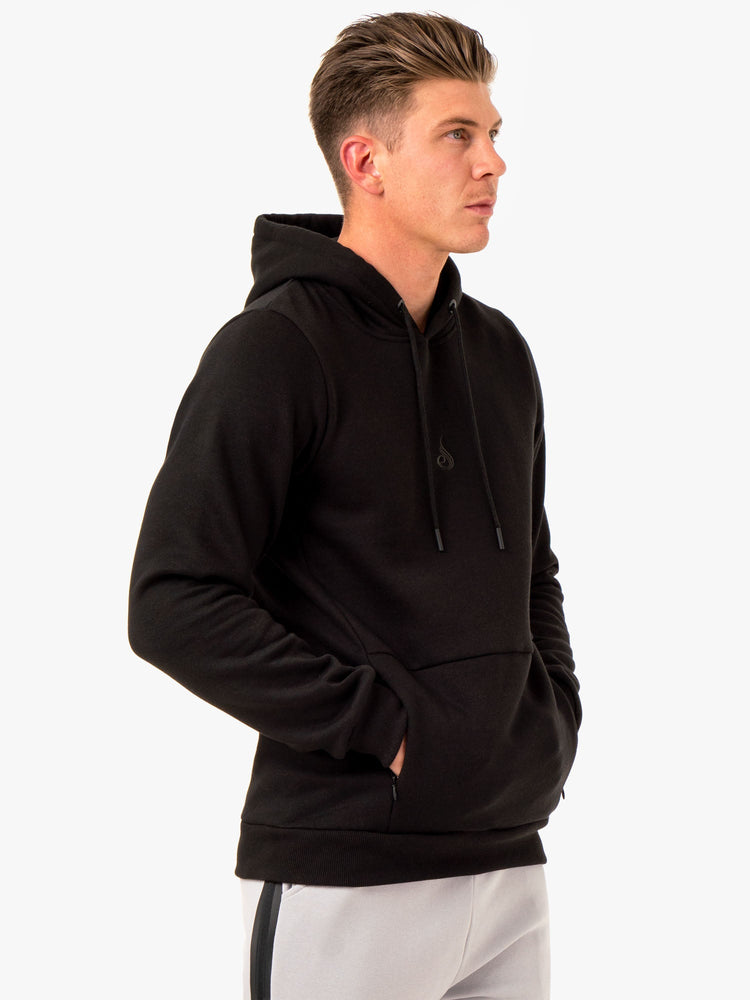 Sweat à Capuche Ryderwear Restore Pullover Noir Homme | XCL-52672405