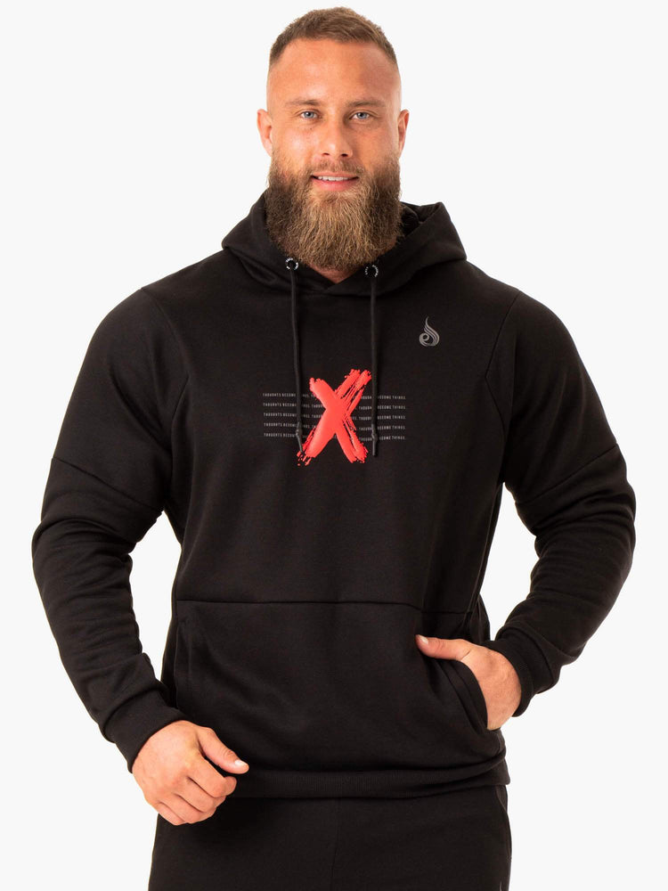 Sweat à Capuche Ryderwear Rwxkg Fleece Noir Homme | YXN-84970206