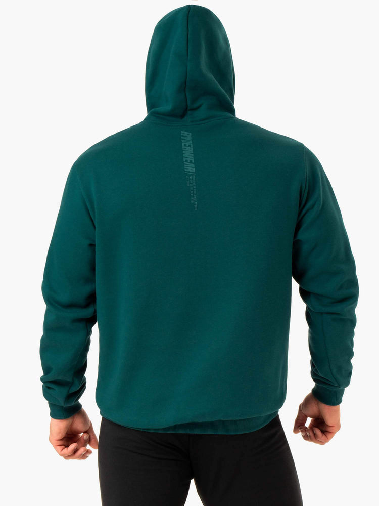 Sweat à Capuche Ryderwear Reset Pullover Turquoise Homme | IDA-94068014