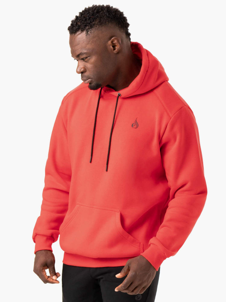 Sweat à Capuche Ryderwear Reset Pullover Rouge Homme | GKW-52369769