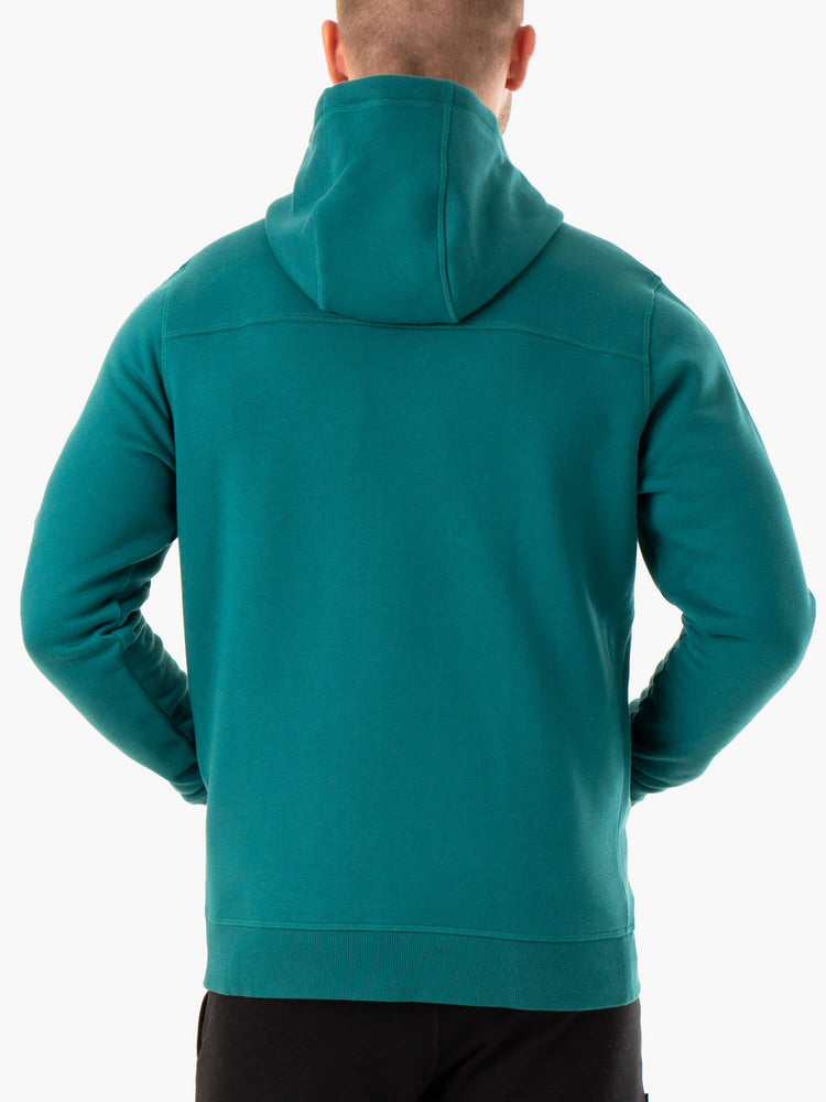 Sweat à Capuche Ryderwear Recharge Zip Up Turquoise Homme | PXN-90363240