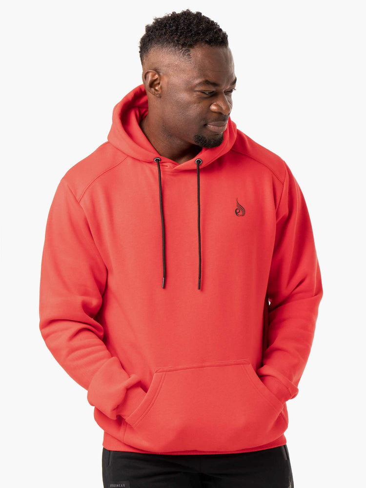 Sweat à Capuche Ryderwear Reset Pullover Rouge Homme | GKW-52369769