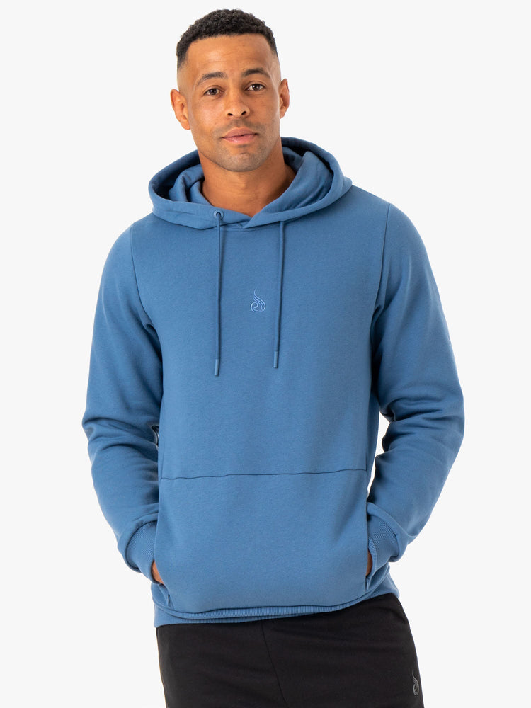 Sweat à Capuche Ryderwear Restore Pullover Bleu Homme | CIZ-00724163