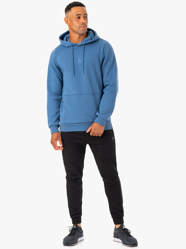 Sweat à Capuche Ryderwear Restore Pullover Bleu Homme | CIZ-00724163