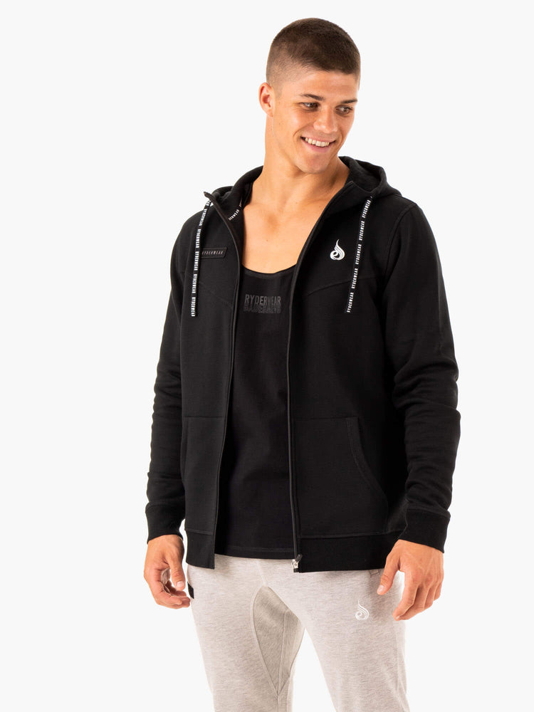 Sweat à Capuche Ryderwear Recharge Zip Up Noir Homme | AFX-64306080