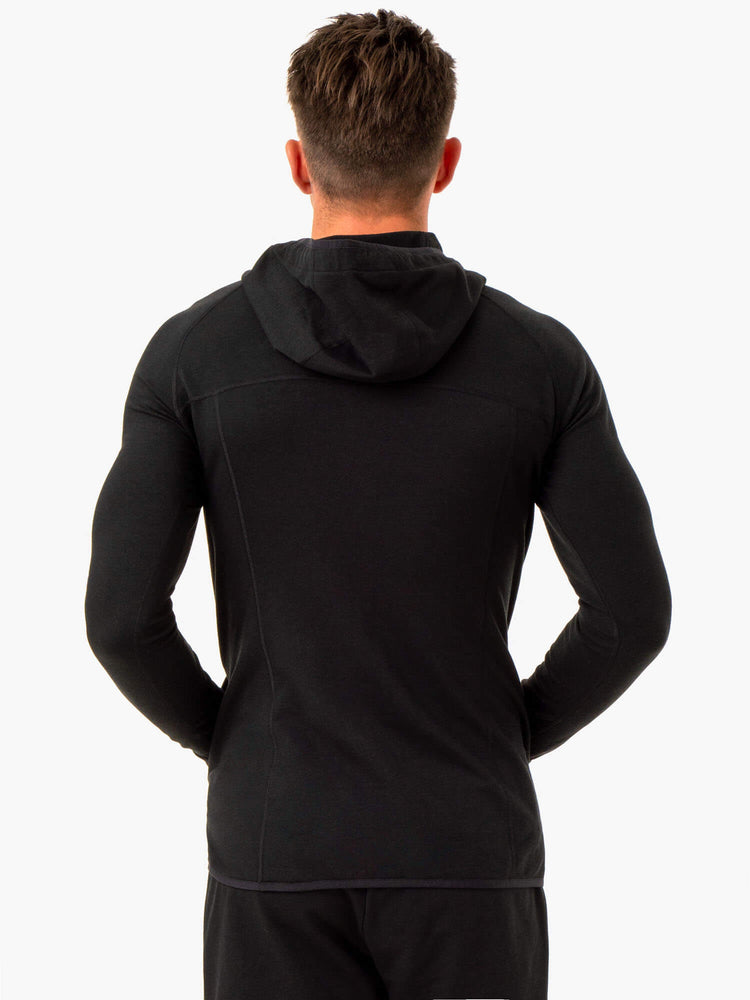 Sweat à Capuche Ryderwear Optimal Pullover Noir Homme | JOW-46998069