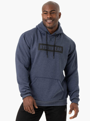 Sweat à Capuche Ryderwear Iron Pullover Bleu Marine Homme | TVE-09467695