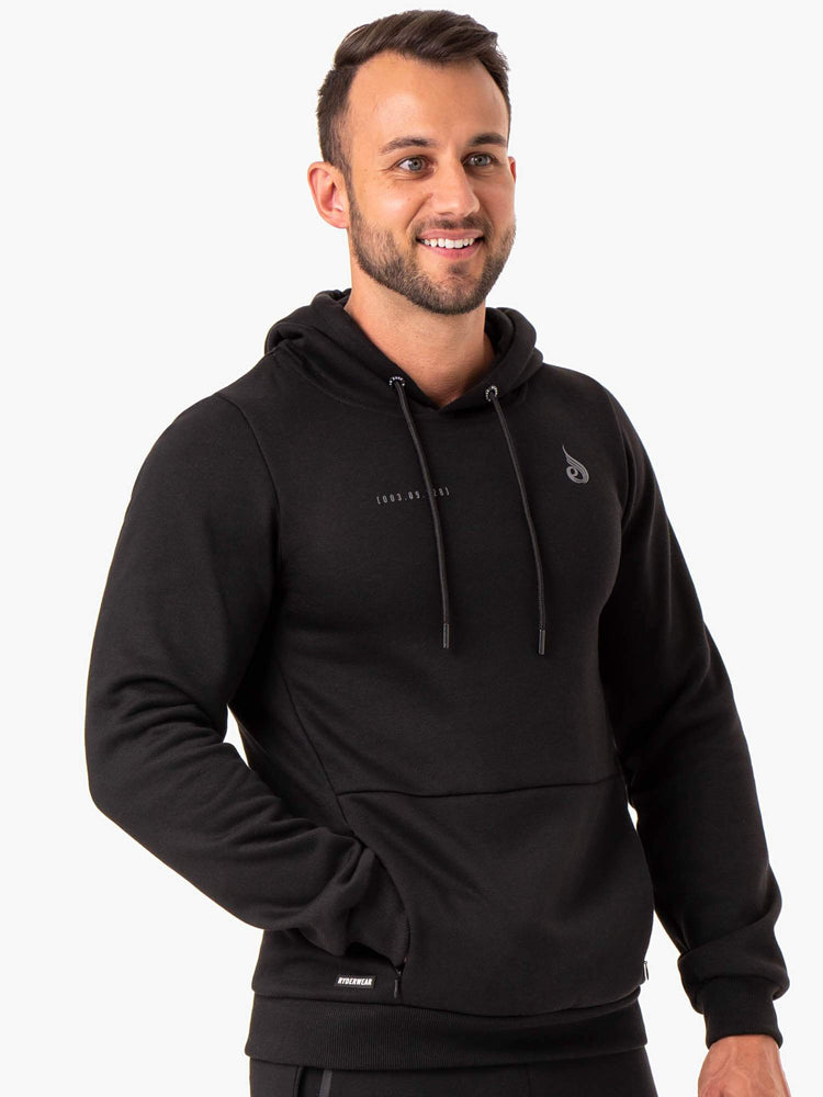 Sweat à Capuche Ryderwear Camo Tech Pullover Noir Homme | JFW-31845261