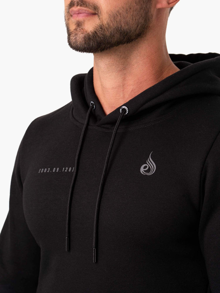 Sweat à Capuche Ryderwear Camo Tech Pullover Noir Homme | JFW-31845261