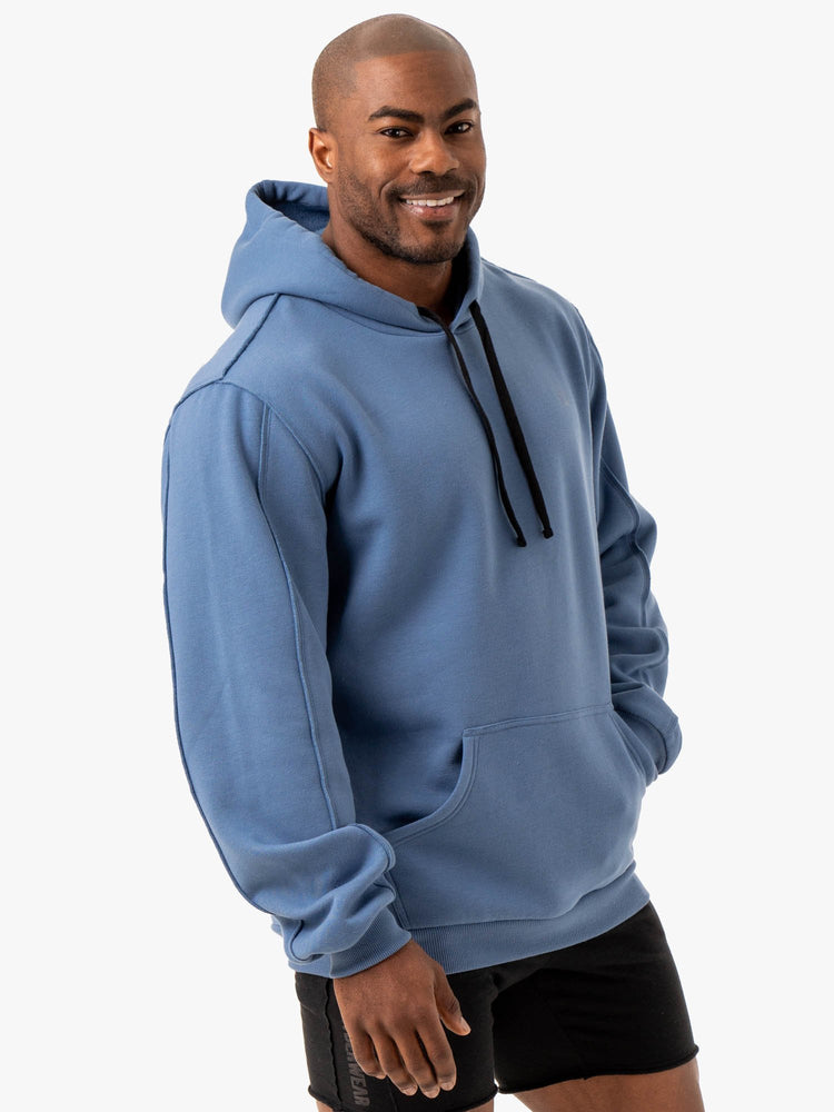 Sweat à Capuche Ryderwear Force Pullover Bleu Homme | LET-19466106