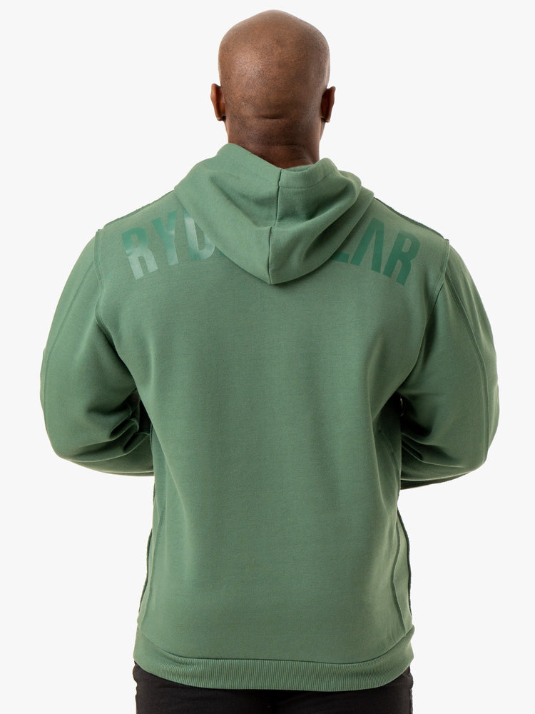 Sweat à Capuche Ryderwear Force Pullover Vert Homme | BPC-73170352