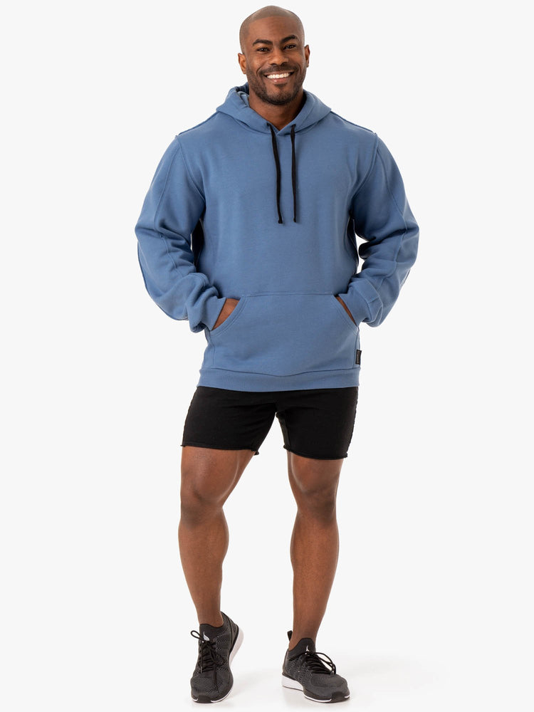 Sweat à Capuche Ryderwear Force Pullover Bleu Homme | LET-19466106