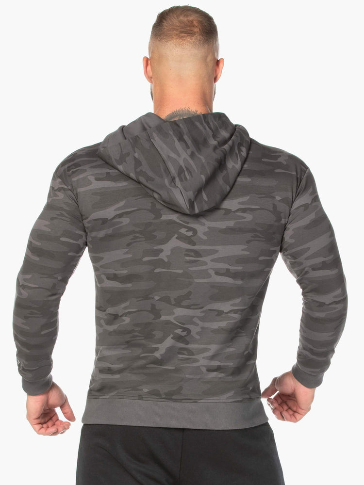 Sweat à Capuche Ryderwear Camo Pullover Noir Homme | VAI-47803390