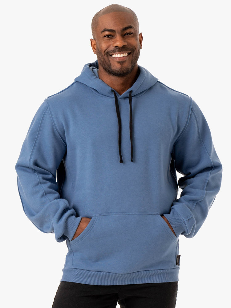 Sweat à Capuche Ryderwear Force Pullover Bleu Homme | LET-19466106