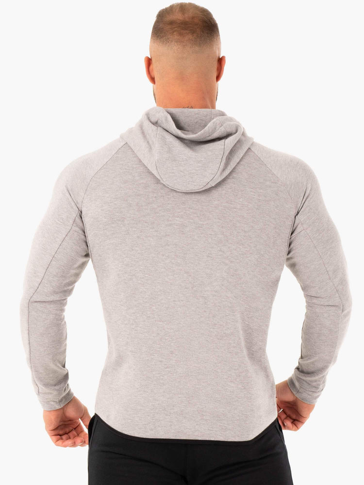 Sweat à Capuche Ryderwear Athletic Zip Up Grise Homme | SMG-05328649