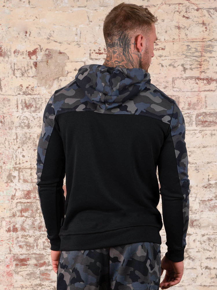 Sweat à Capuche Ryderwear Camo Noir Homme | JXB-05982251