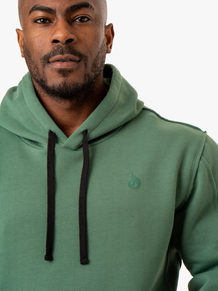 Sweat à Capuche Ryderwear Force Pullover Vert Homme | BPC-73170352