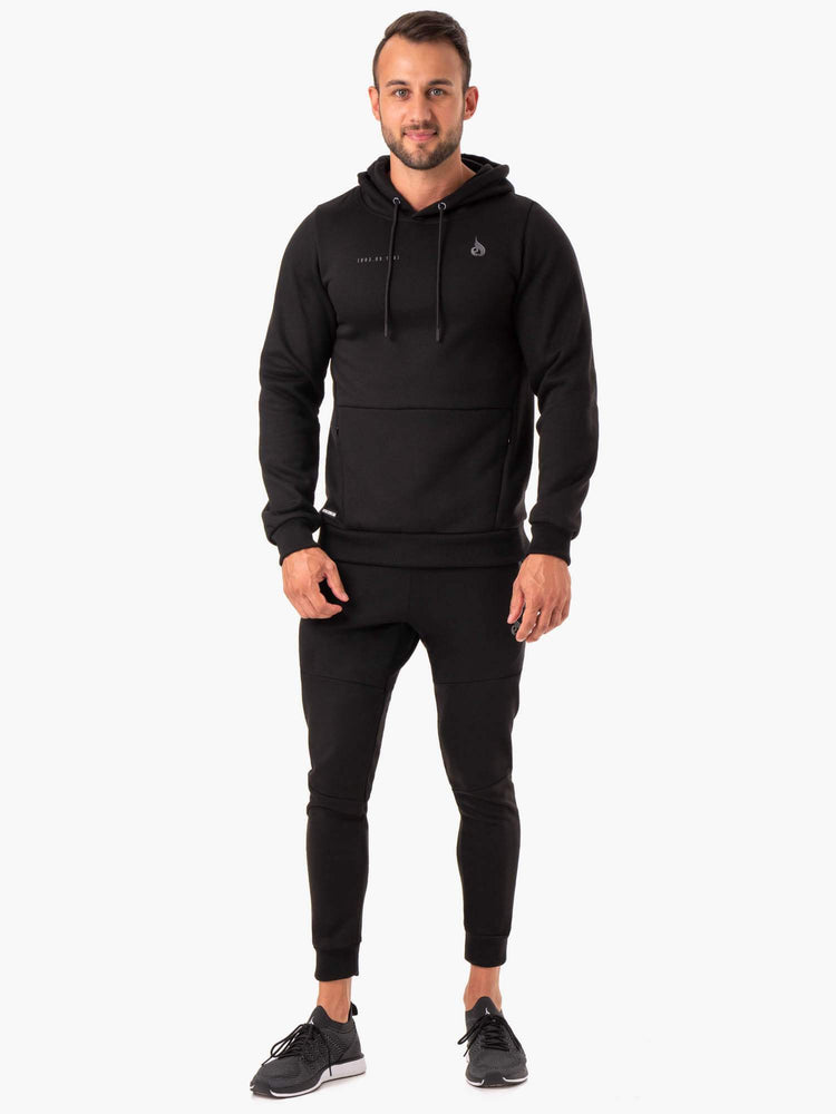 Sweat à Capuche Ryderwear Camo Tech Pullover Noir Homme | JFW-31845261