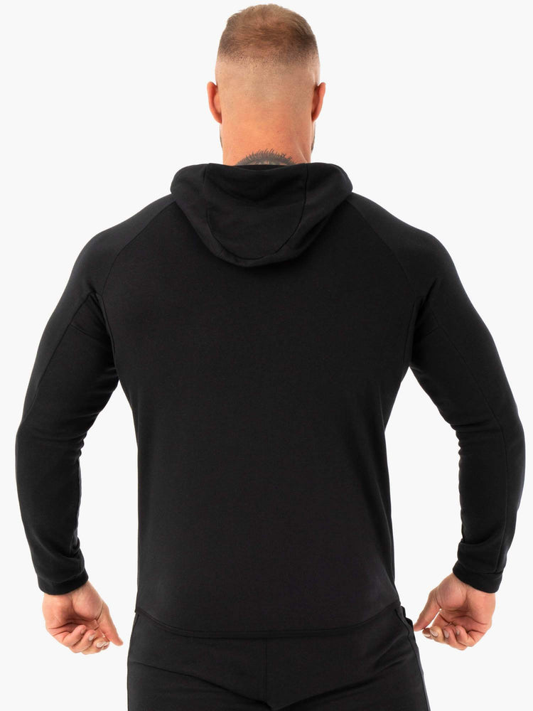 Sweat à Capuche Ryderwear Athletic Zip Up Noir Homme | ENH-66979356