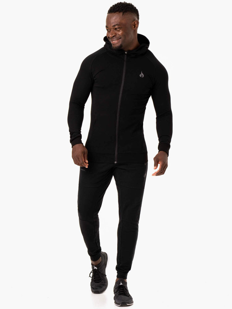 Sweat à Capuche Ryderwear Critical Zip Up Noir Homme | BNF-84959849