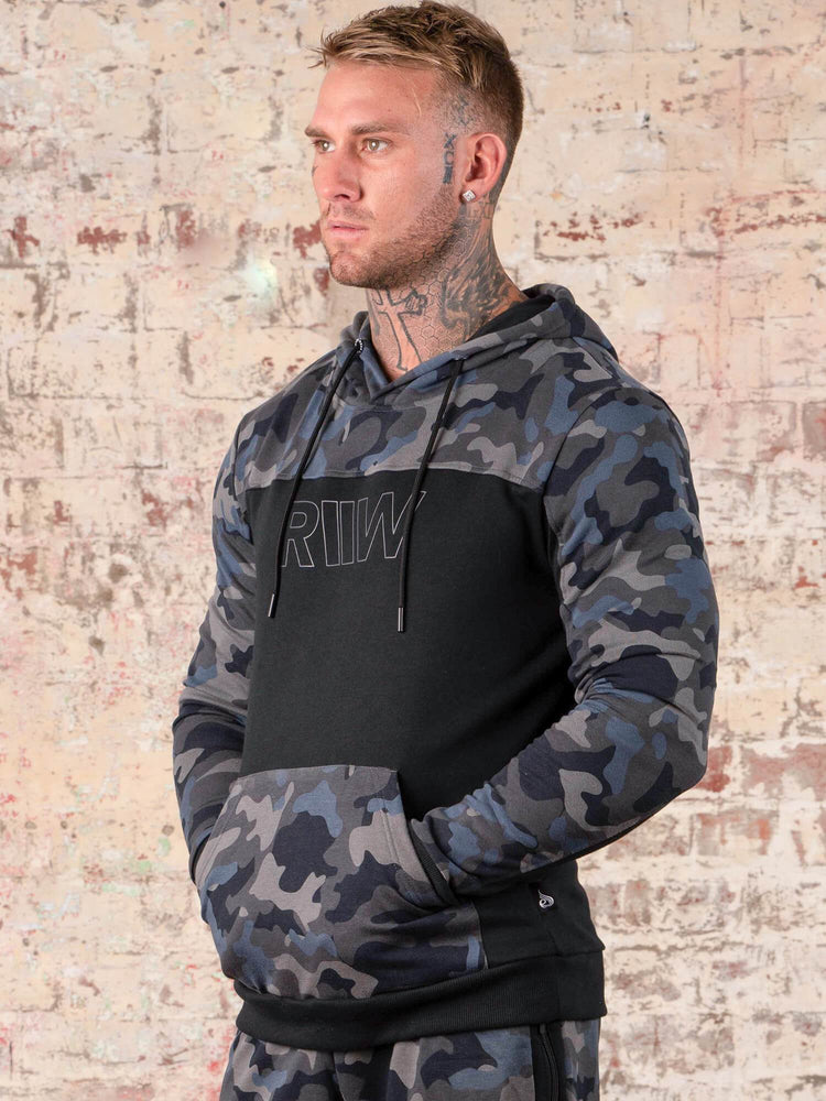 Sweat à Capuche Ryderwear Camo Noir Homme | JXB-05982251