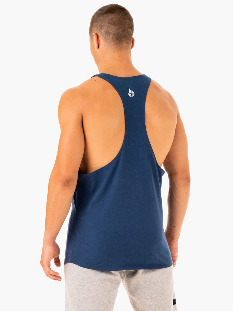 Debardeur Ryderwear Recharge Stringer T-Back Bleu Homme | UZE-73179262