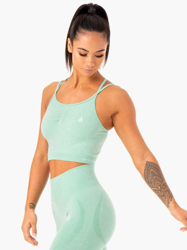 Soutien Gorge Sport Ryderwear Sculpt Seamless Tank Menthe Femme | FDS-99429555